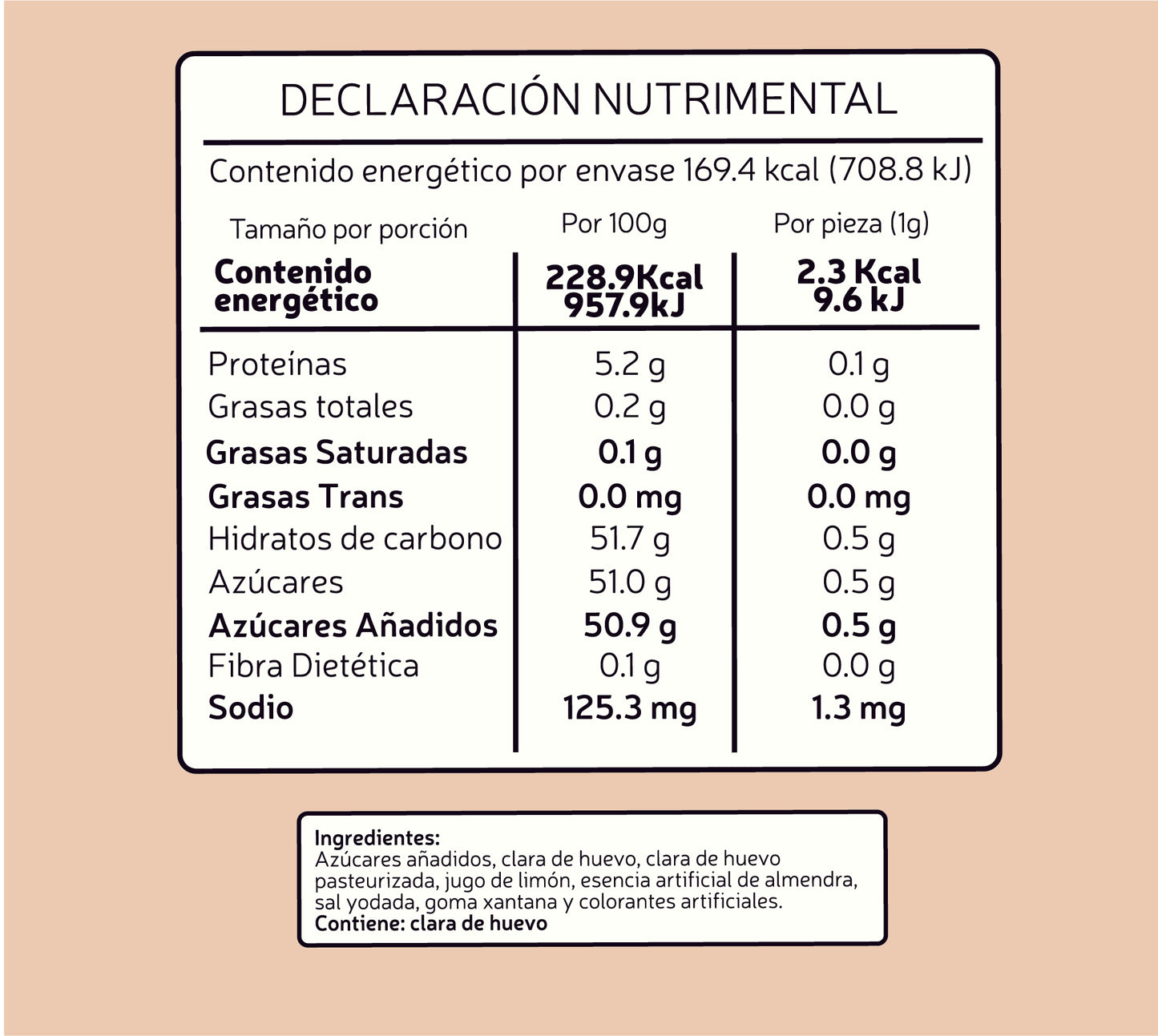 MERENGUE ALMENDRA (70 g)