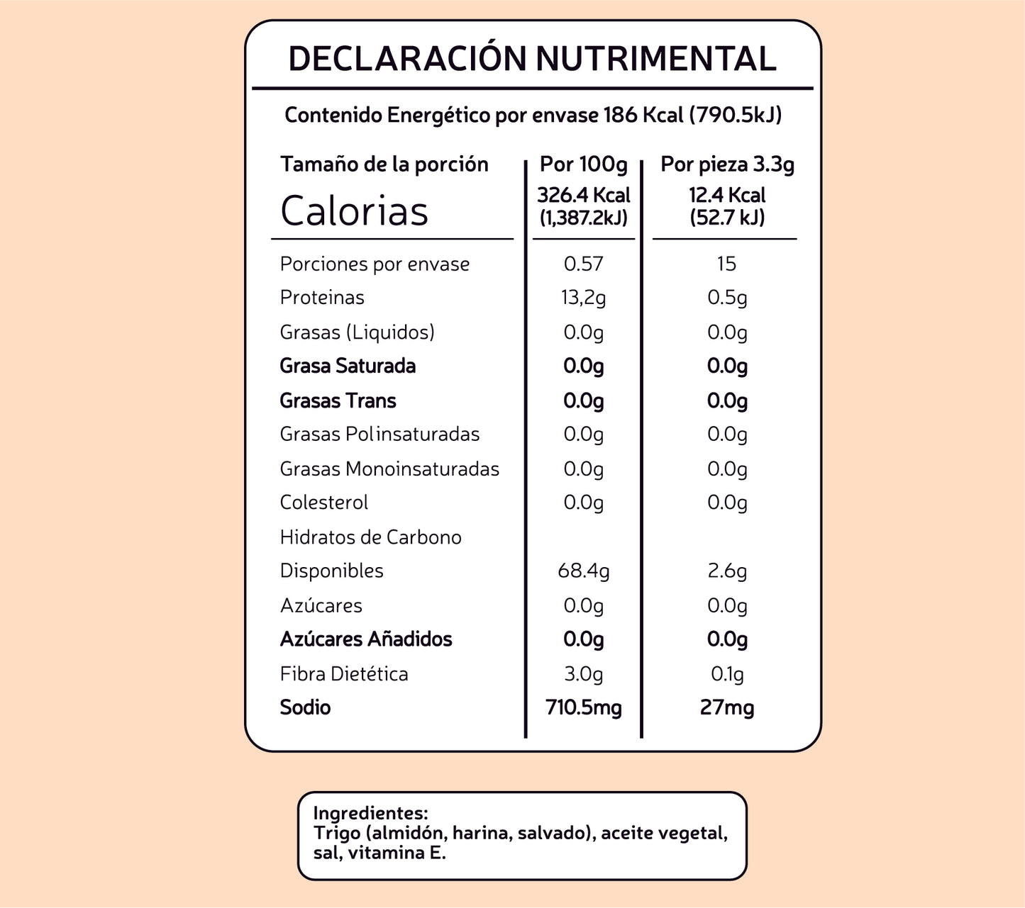 LIGERITAS DE TRIGO ( 57 g)