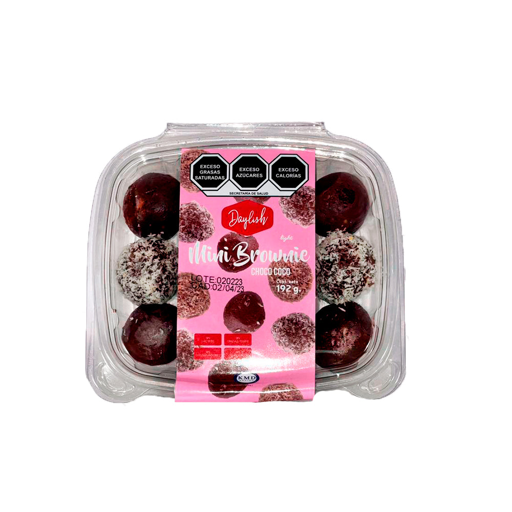 MINI BROWNIE CHOCO COCO (12 piezas)