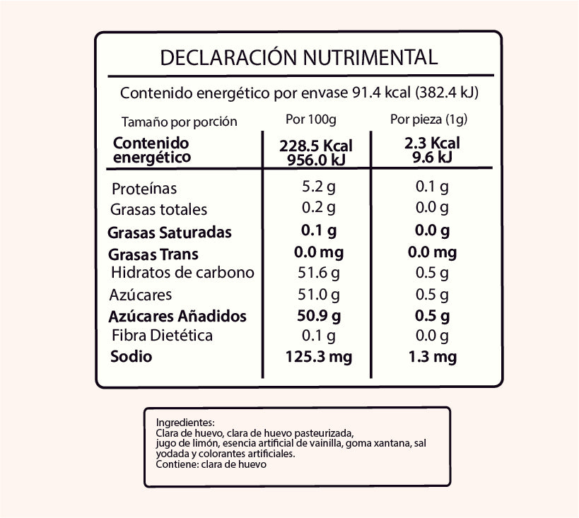 MERENGUE MINI VAINILLA (40 g)