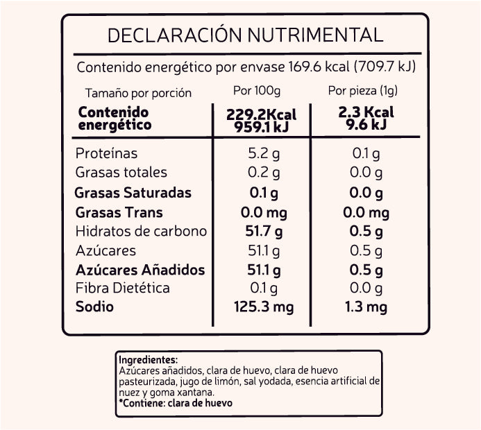 MERENGUE NUEZ (70 g)