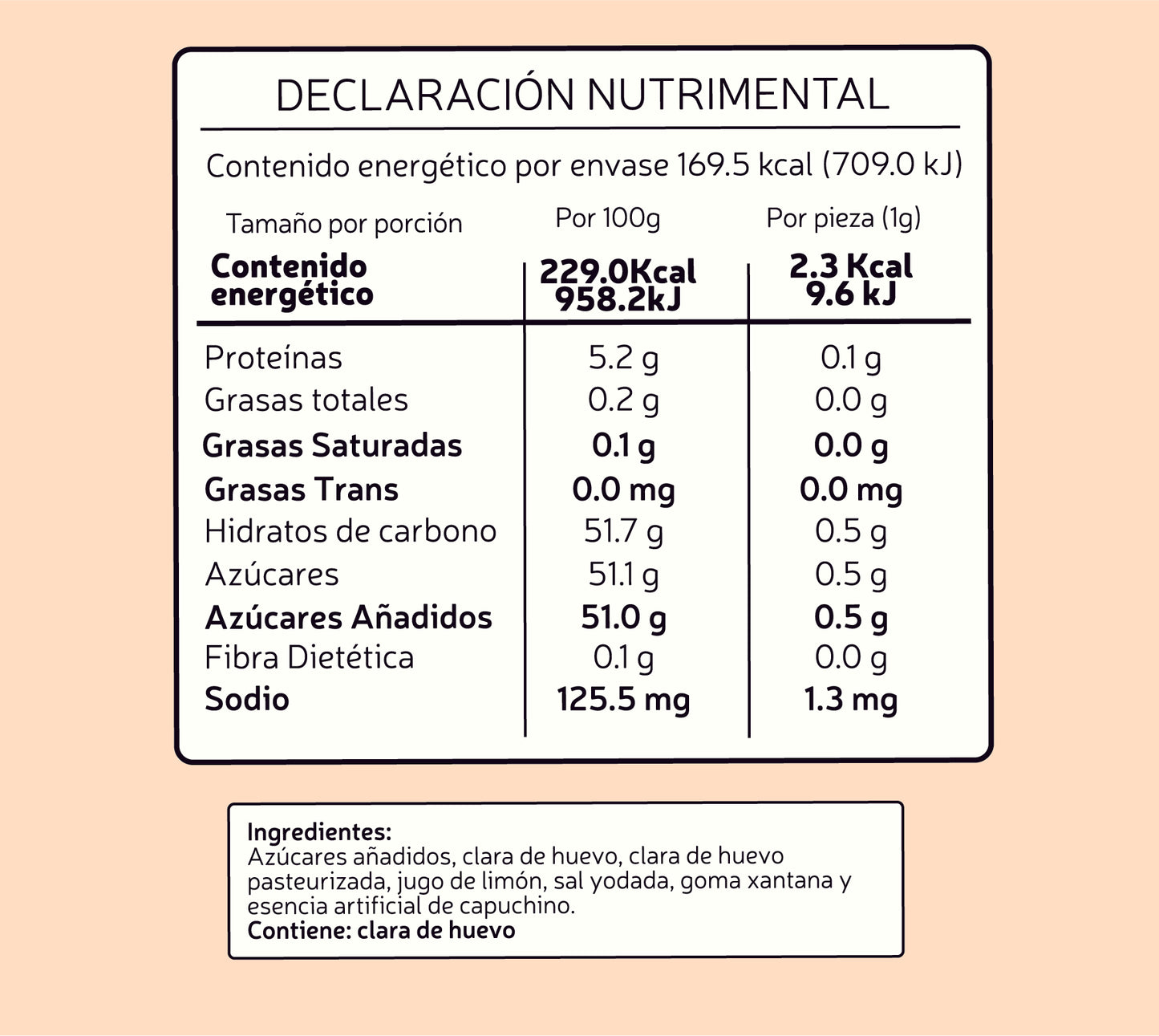 MERENGUE CAPUCHINO (74 g)